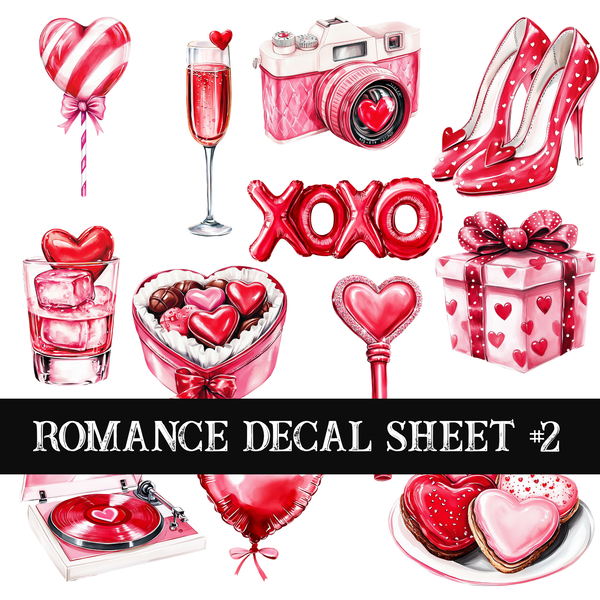Romance - UV DTF Decal sheet (2 variants)