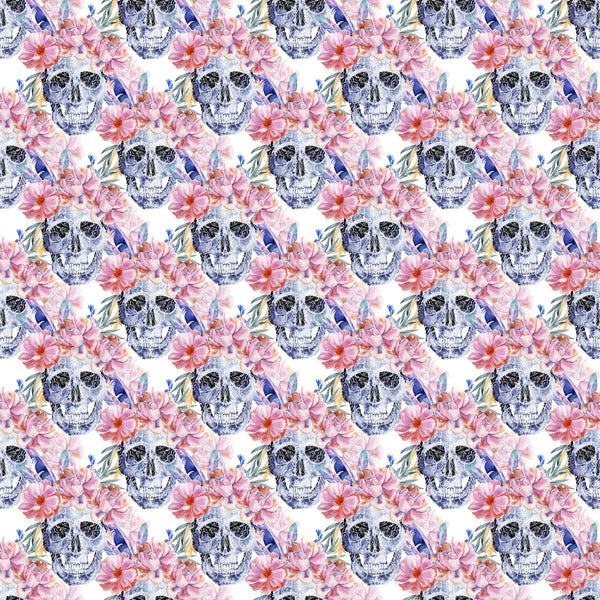 Paisley Skulls - Adhesive Vinyl Sheets