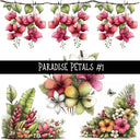 Paradise Petals UV DTF Decal sheets 7 Design Options