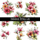 Paradise Petals UV DTF Decal sheets 7 Design Options