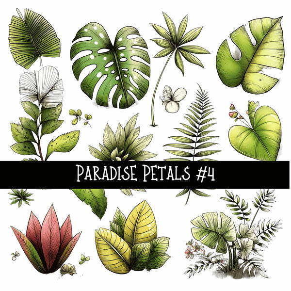 Paradise Petals UV DTF Decal sheets 7 Design Options