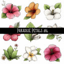 Paradise Petals UV DTF Decal sheets 7 Design Options