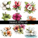 Paradise Petals UV DTF Decal sheets 7 Design Options