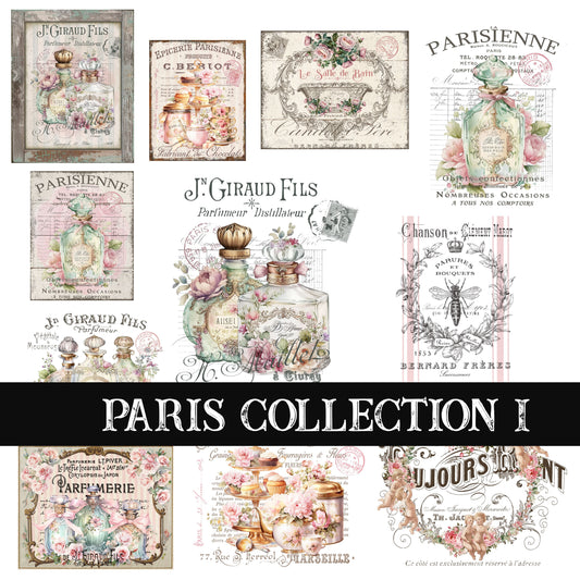 Paris Collection UV DTF Decal Sheets 8 designs available