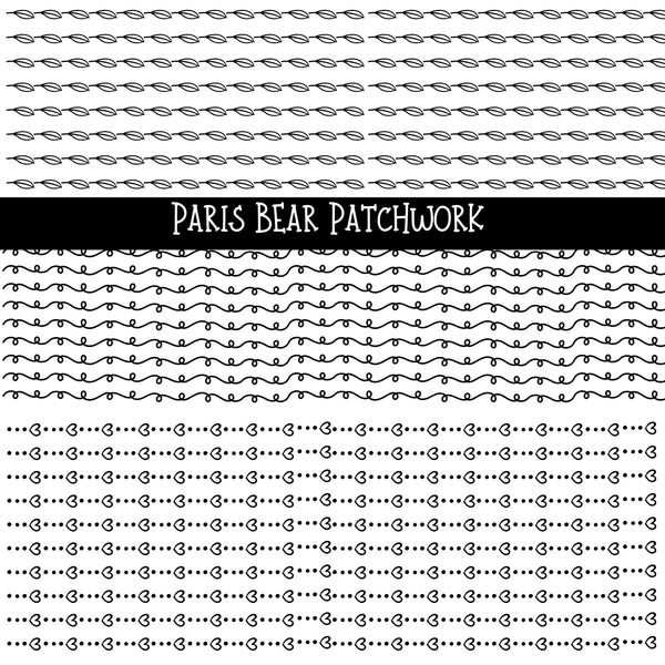 Paris Bear Patchwork Set