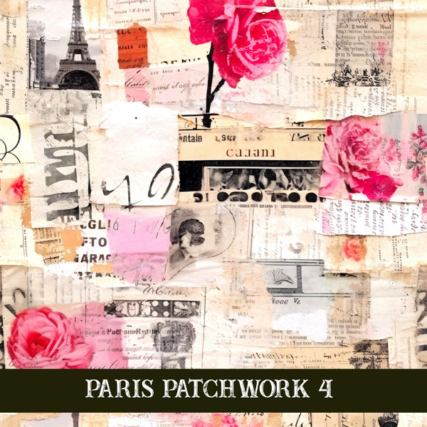 Paris Patchwork collection- 12x12 vinyl sheets 14 designs available