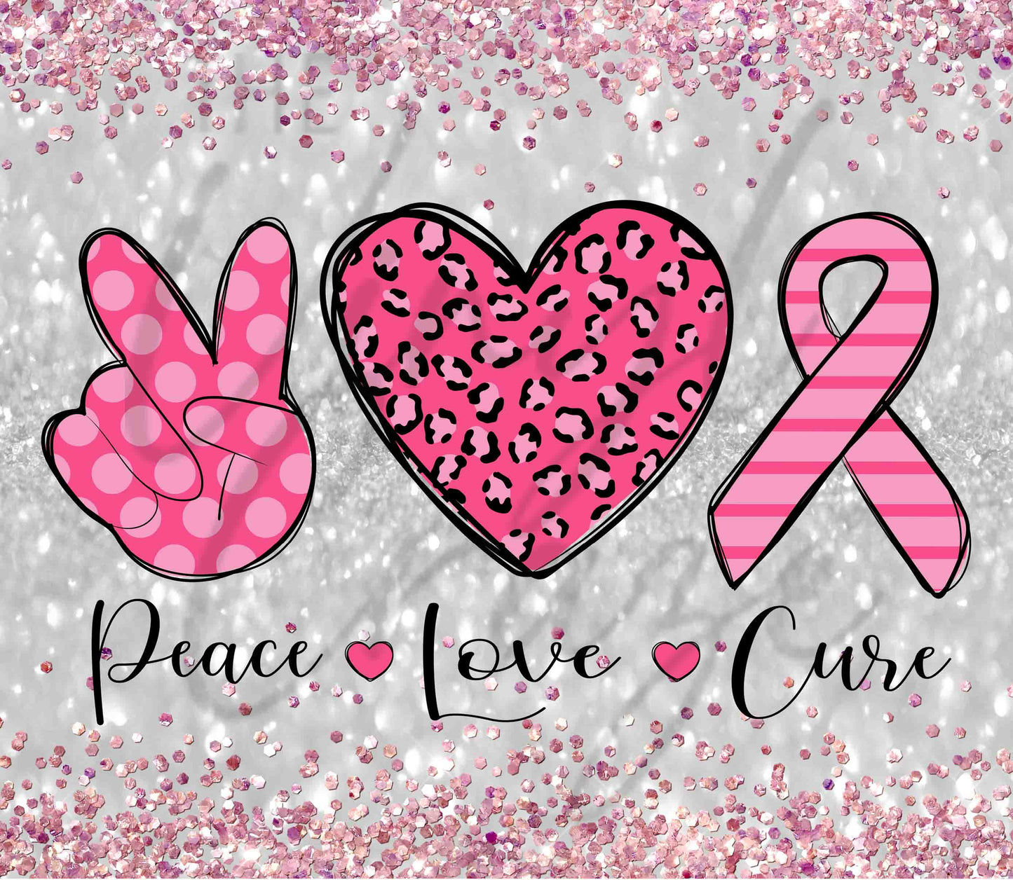 Peace Love Cure - Adhesive Vinyl Wrap