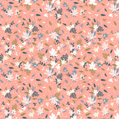 Peach Florals - Adhesive Vinyl Sheets