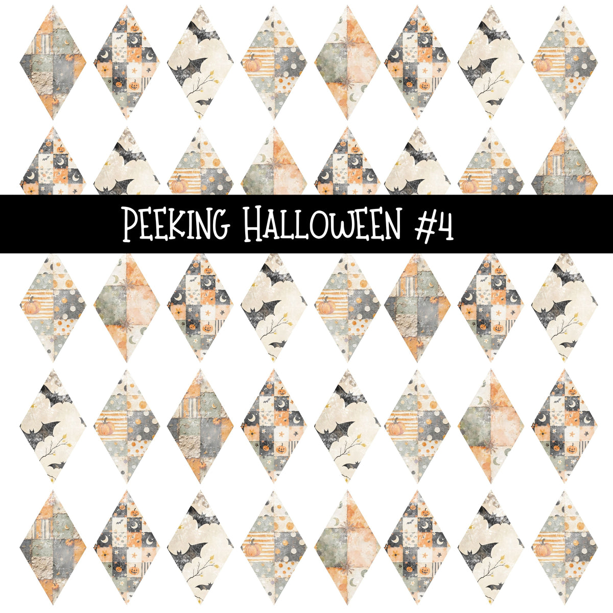 Peeking Halloween Torn Pages UV DTF Decal sheets 5 Designs available