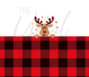 Peeking Reindeer - Adhesive Vinyl Wrap