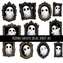 Peeping Ghosts UV DTF Decal sheets 2 Designs available
