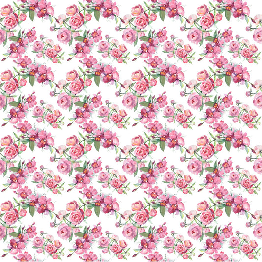 Peony Bouquet - Adhesive Vinyl Sheets