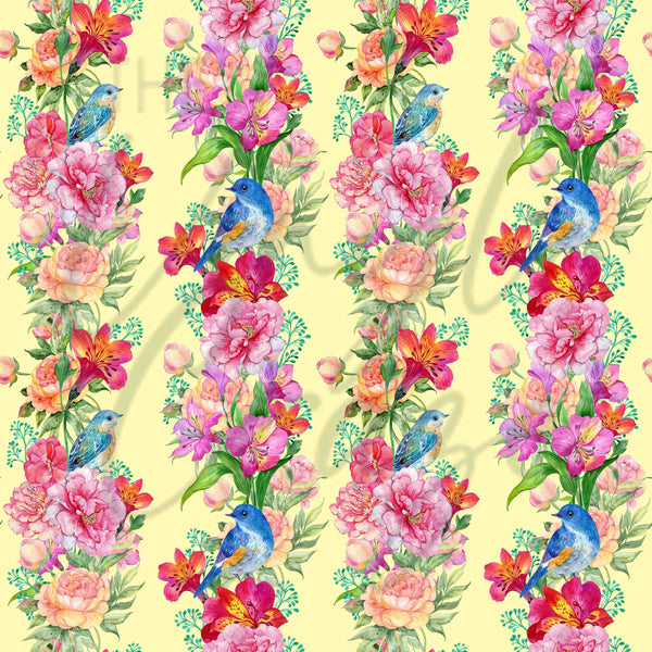 Peony Pattern - Adhesive Vinyl sheets