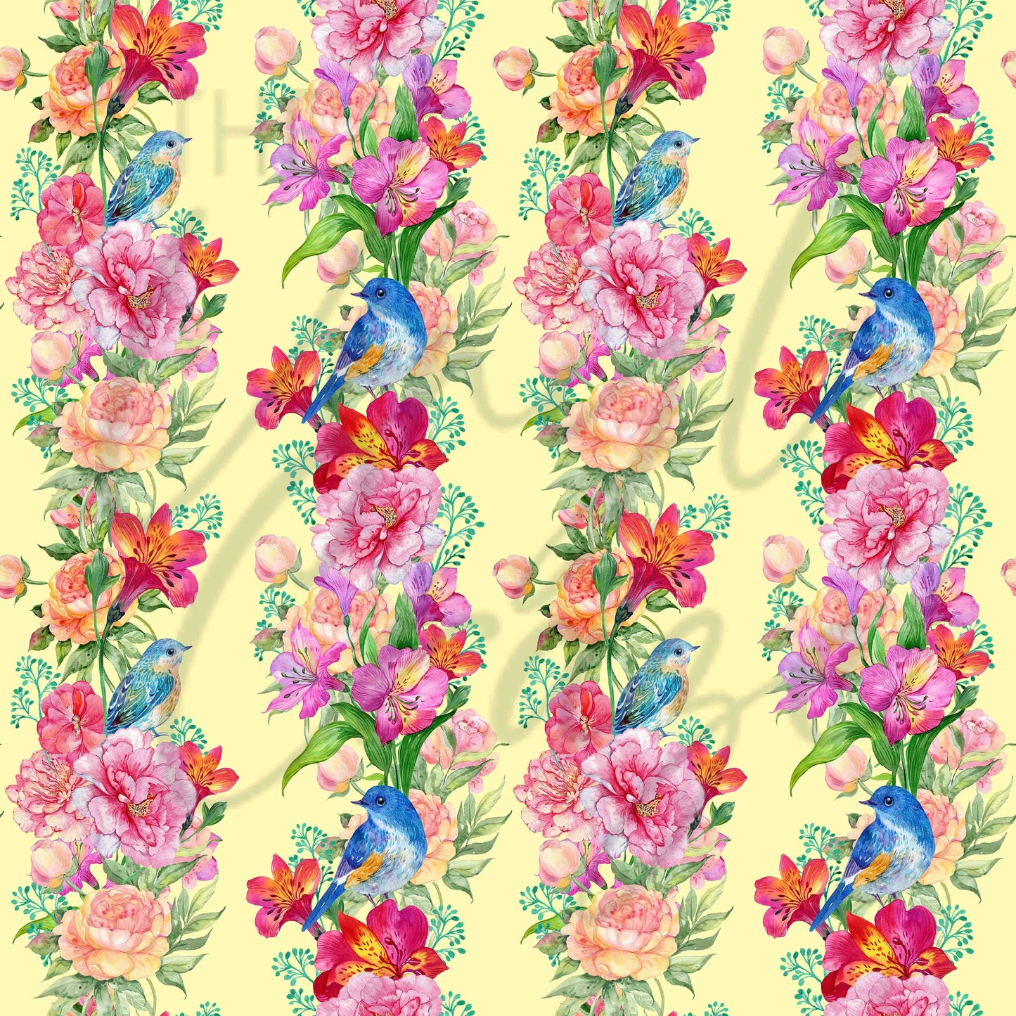 Peony Pattern - Adhesive Vinyl sheets