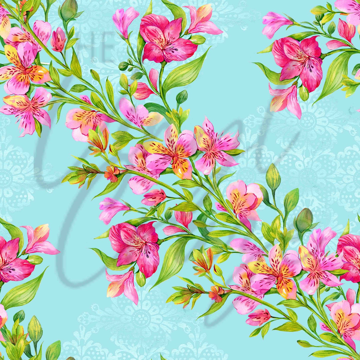 Peony Pattern - Adhesive Vinyl sheets