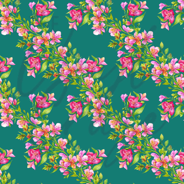 Peony Pattern - Adhesive Vinyl sheets