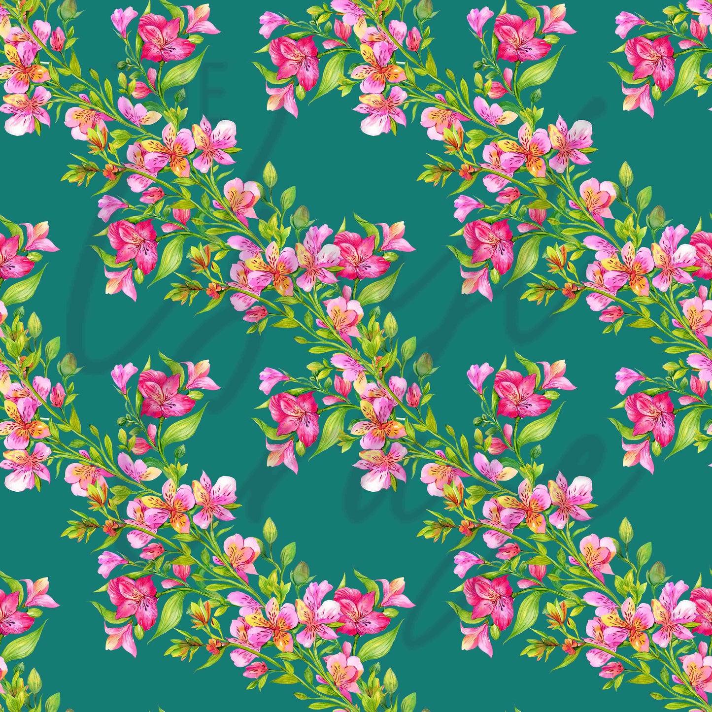 Peony Pattern - Adhesive Vinyl sheets