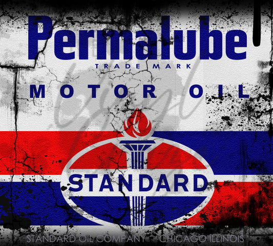 Permalube Motor Oil - Adhesive Vinyl Wrap