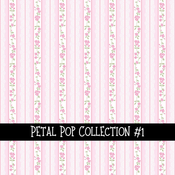 Petal Pop Collection vinyl sheets 12 Patterns to choose from