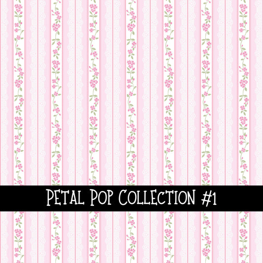 Petal Pop Collection vinyl sheets 12 Patterns to choose from