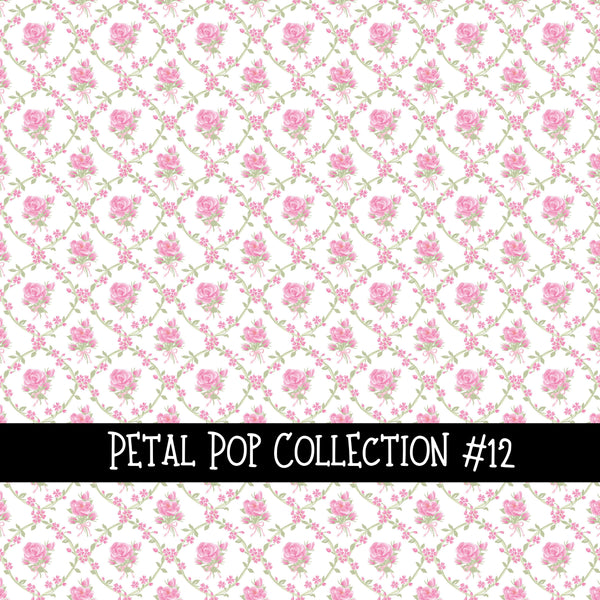 Petal Pop Collection vinyl sheets 12 Patterns to choose from