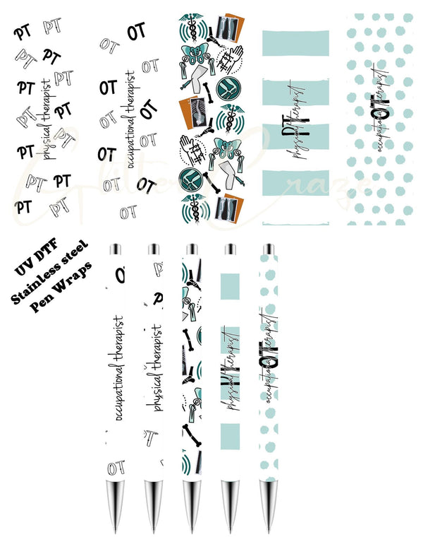 Physical and Occupational Therapist - UV DTF Stainless Pen wraps