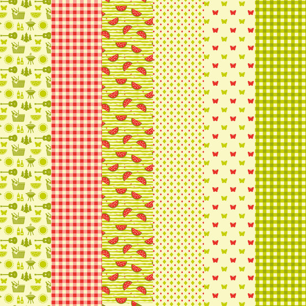 Picnic Time - Adhesive Vinyl 12x12 Sheets - 6 Pack