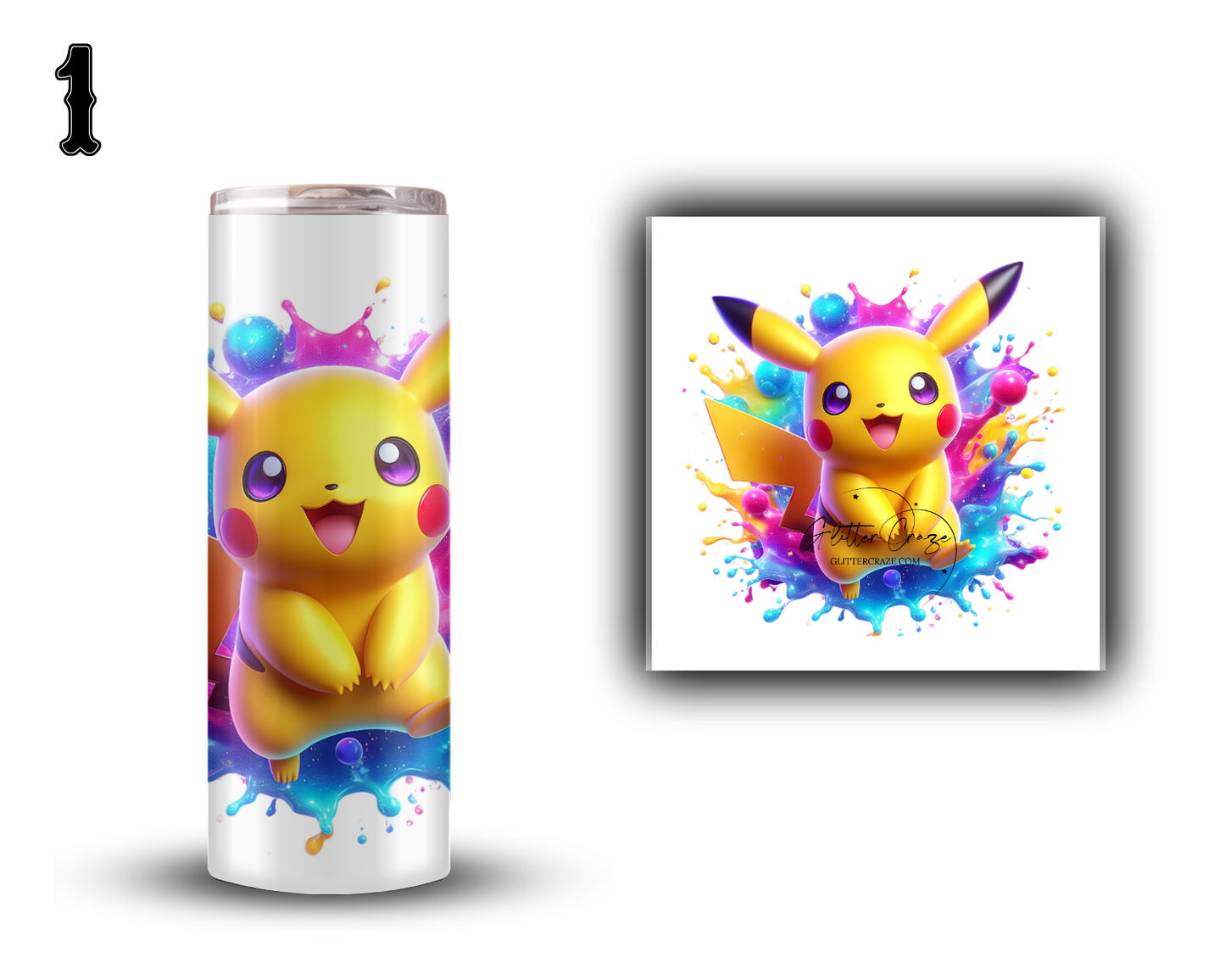 Pikachu - UV DTF decal