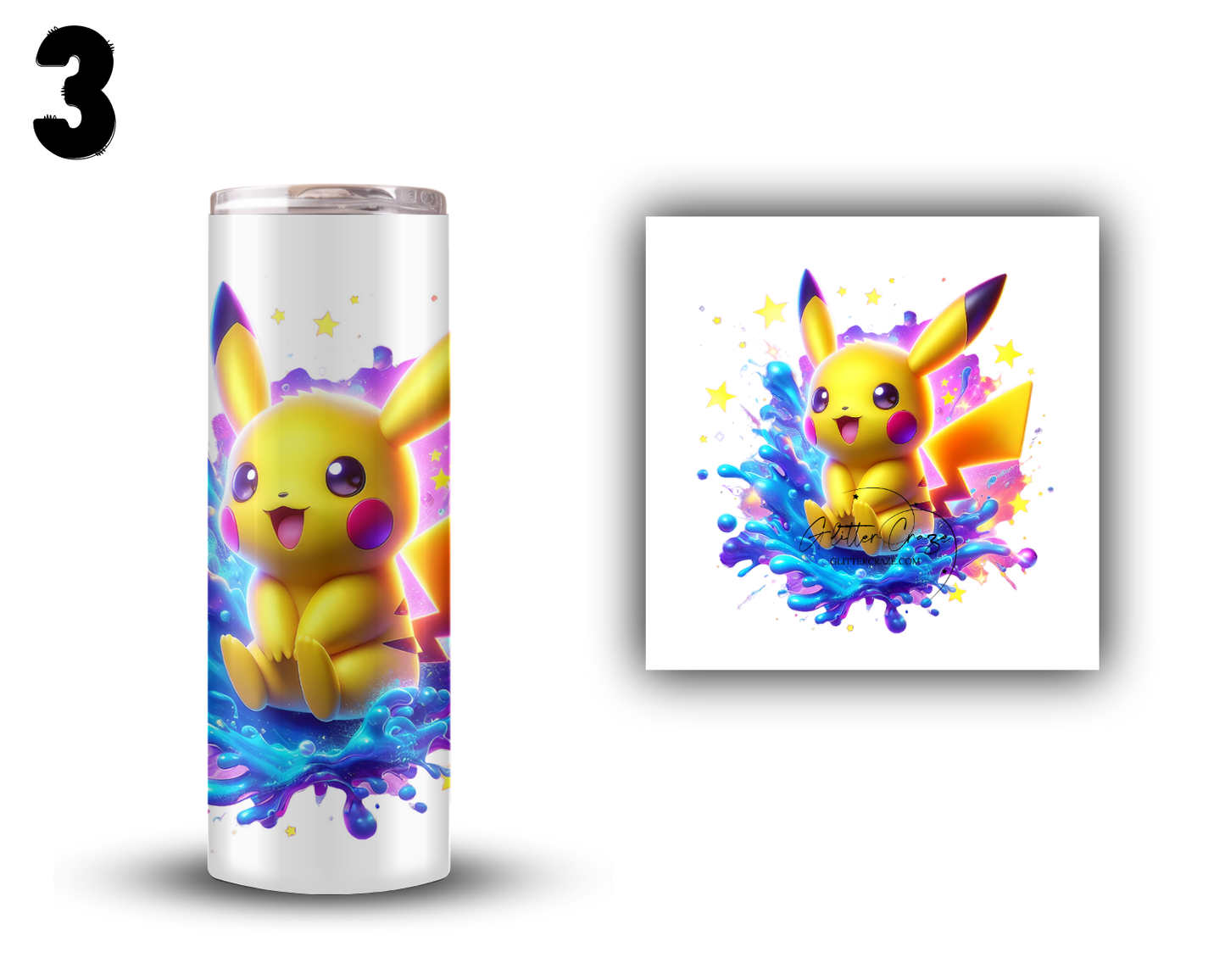 Pikachu - UV DTF decal