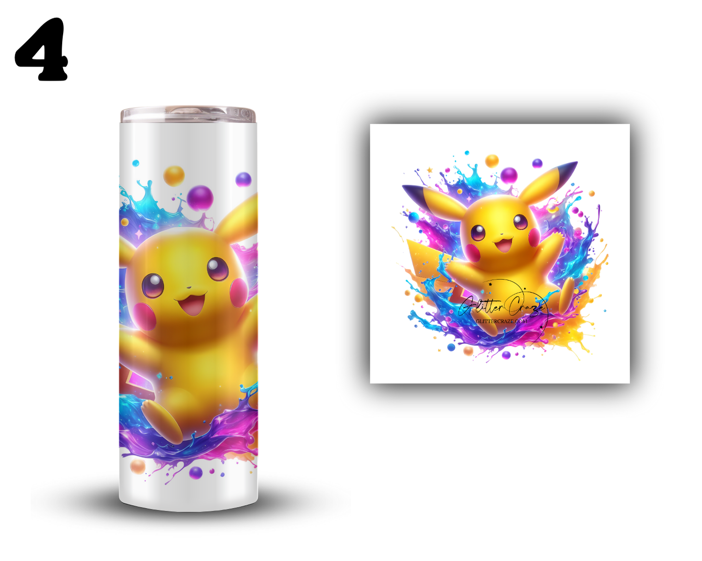 Pikachu - UV DTF decal