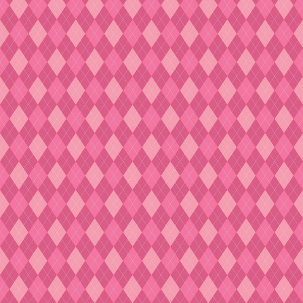 Pink Argyle - Adhesive Vinyl Sheets