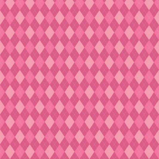 Pink Argyle - Adhesive Vinyl Sheets