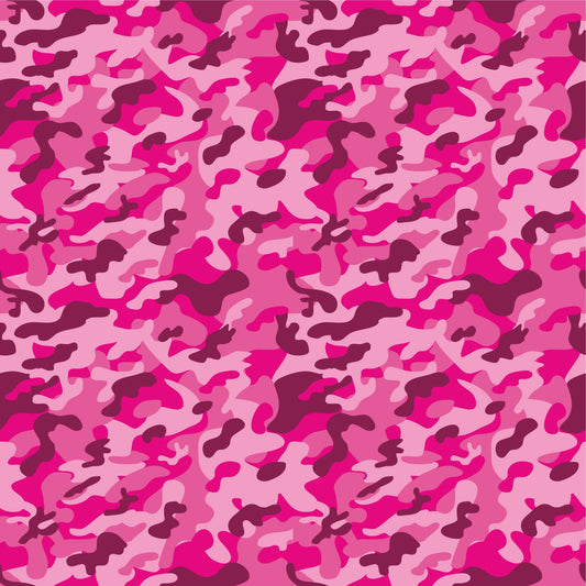 Pink Camo - Adhesive Vinyl Sheets