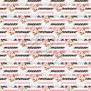 Pink Cheetah Santa - Adhesive Vinyl 12x12 Sheet