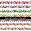 Fresh Picked Borders - Uv Dtf Decal Sheet