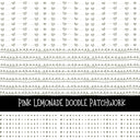 Pink Lemonade Doodle Patchwork Set