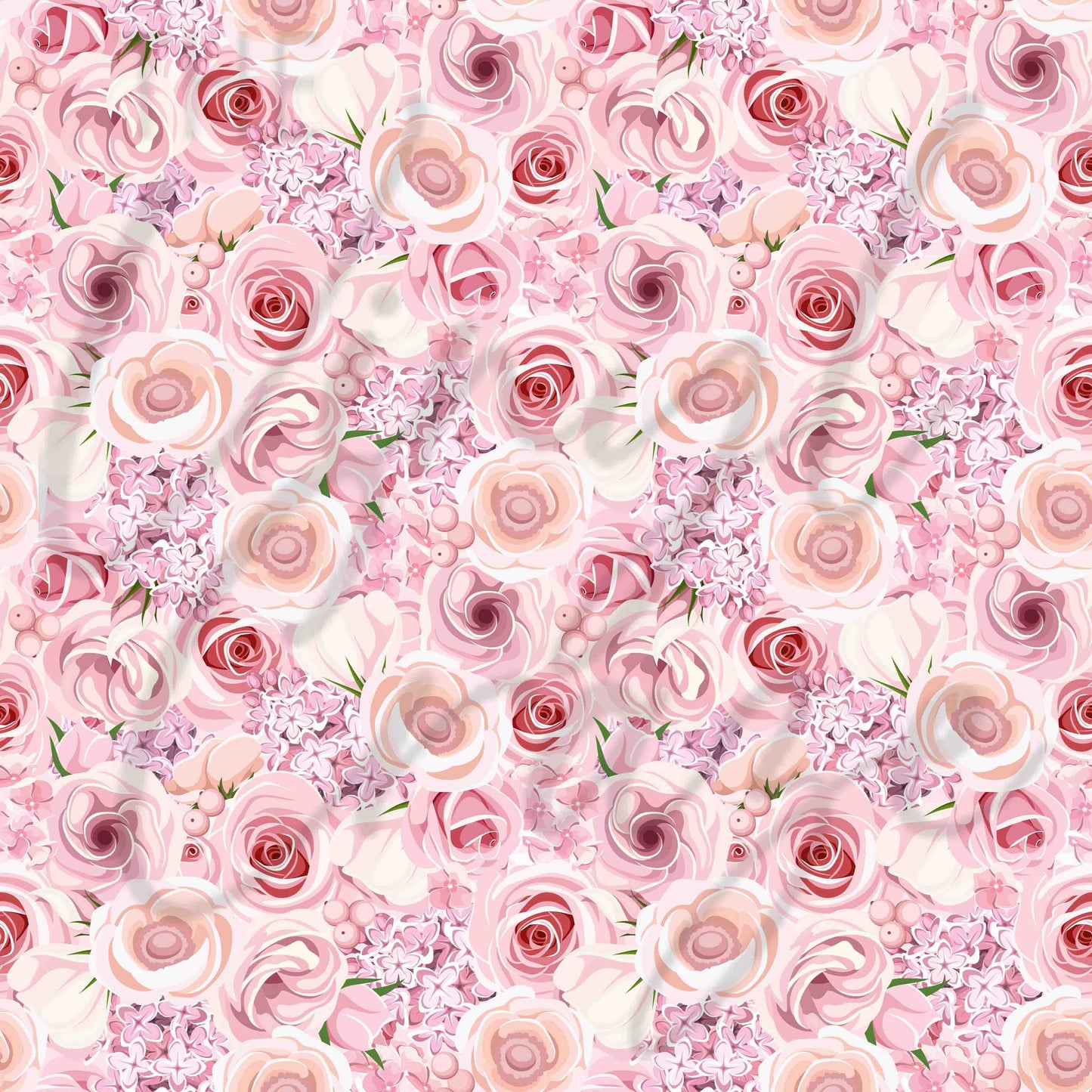 Pink Roses and Lilacs - Adhesive Vinyl Sheets