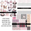 Pink Summerween - Doodle Patchwork Set
