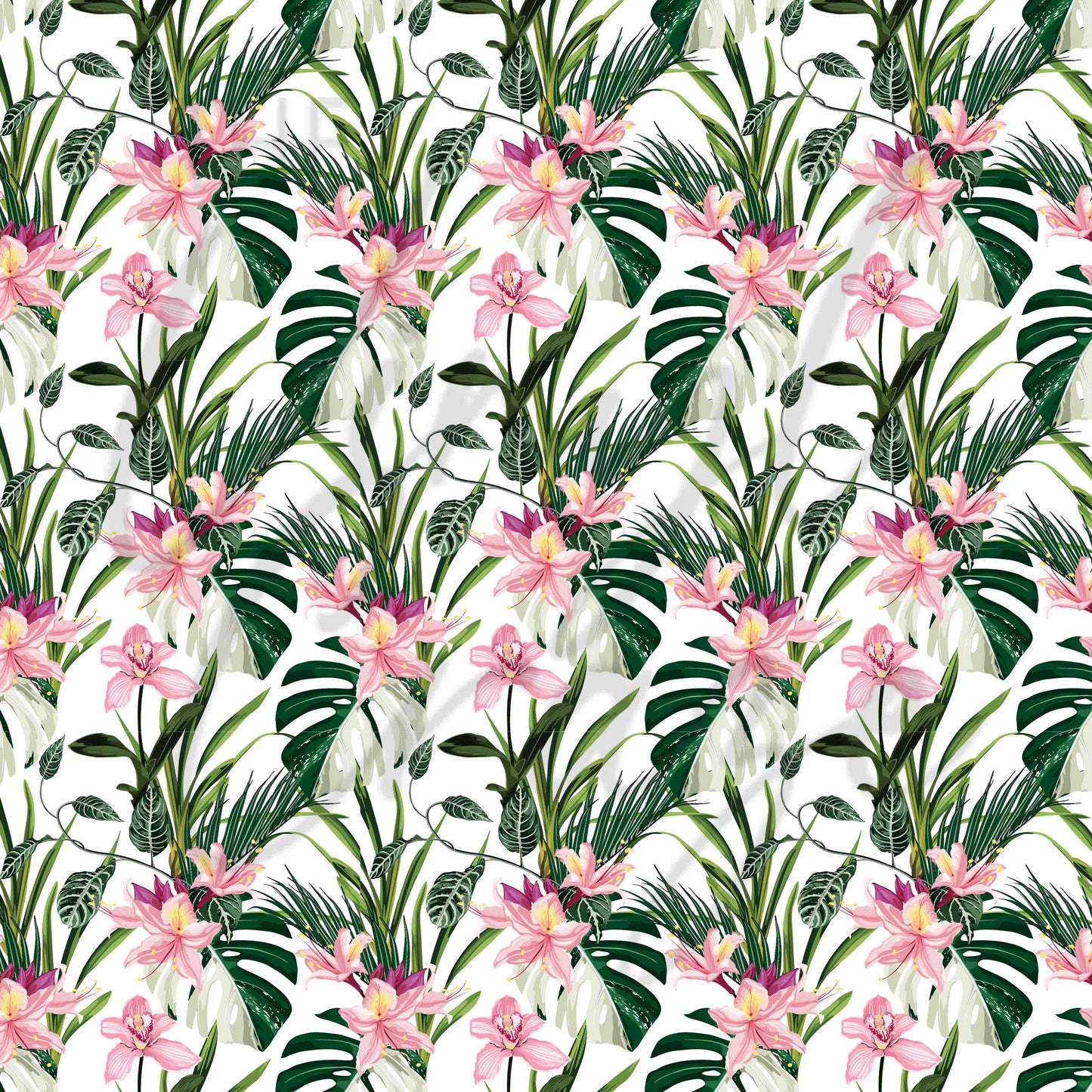 Pink Tropical Floral - Adhesive Vinyl Sheets