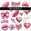 Pink Valentine UV DTF Decal sheets 2 to choose from