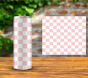 Checker - UV DTF Tumbler wrap - 15 color options