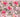 Pink and Red Animal Roses Adhesive Vinyl Wrap