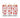 Pink and Red Hearts - UV DTF 16oz Libbey wrap