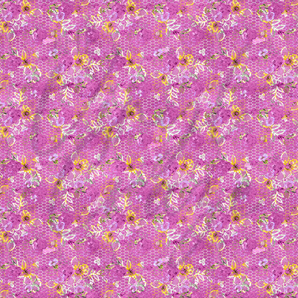 Pink and Yellow Bumbles - Adhesive Vinyl  Sheets
