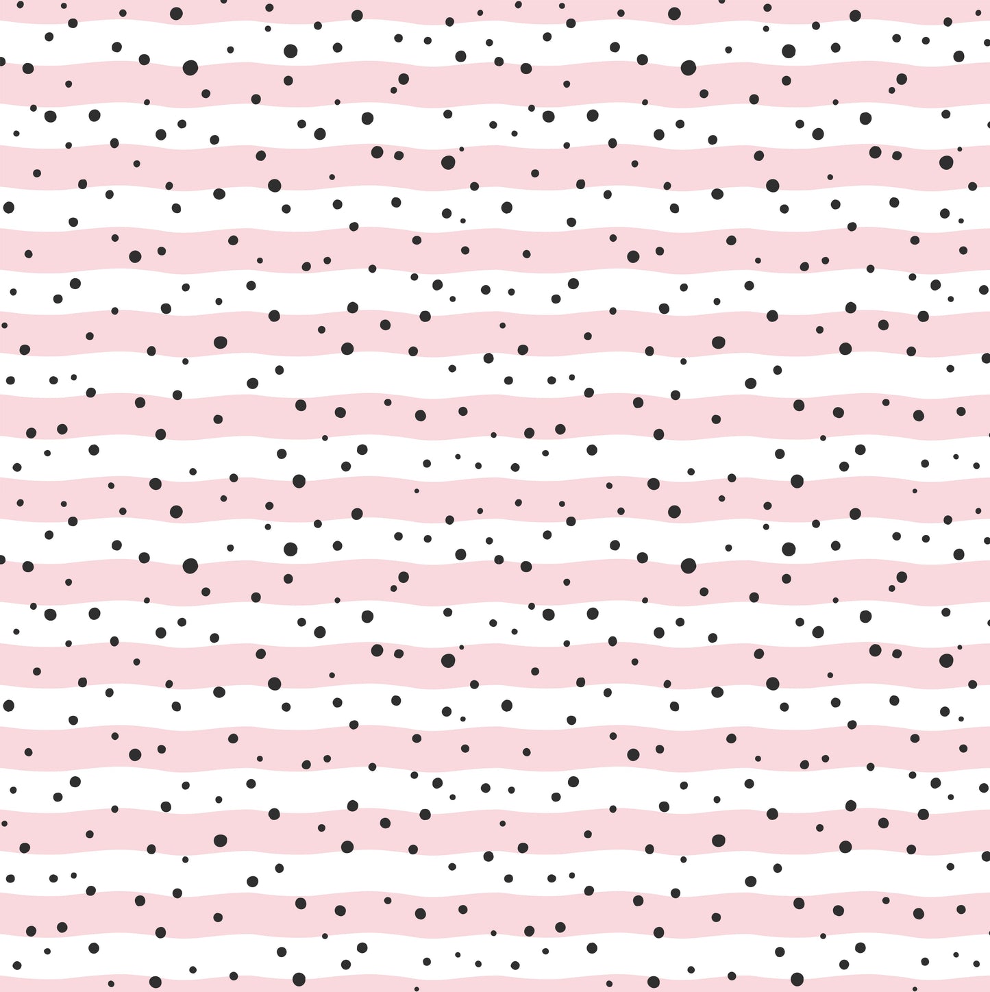 Pink And Black Polka Dot Stripe - Adhesive Vinyl Sheets