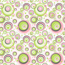 Pink And Green Circles - Adhesive Vinyl Sheets