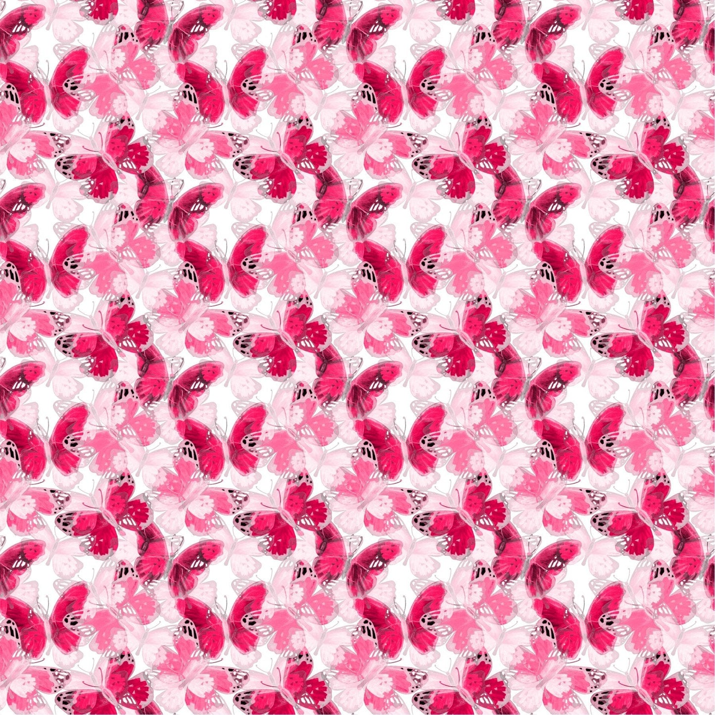 Pink Flying Butterflies - Adhesive Vinyl 12x2 Sheet