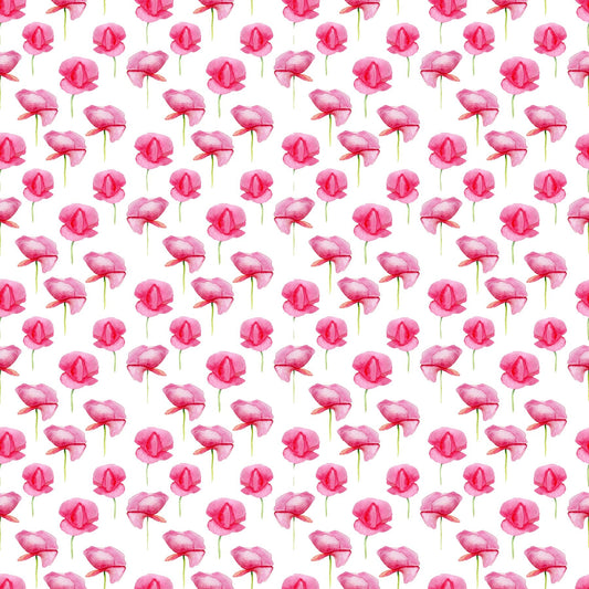 Pink Poppie Print Please - Adhesive Vinyl Sheets