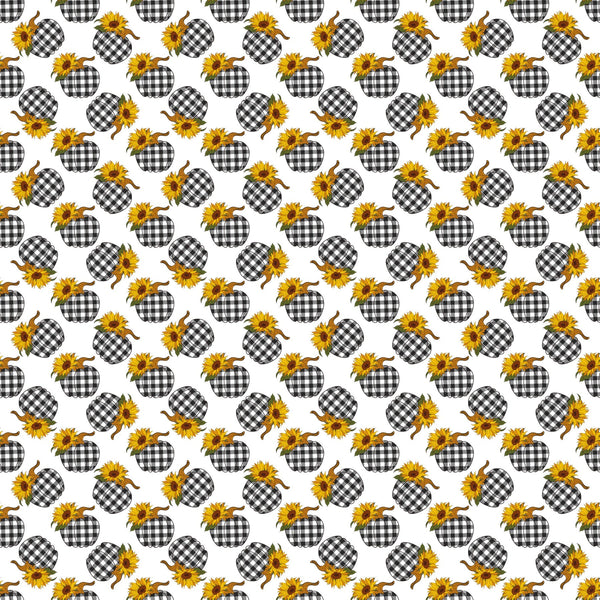 Plaid Pumpkin - Adhesive Vinyl Sheets