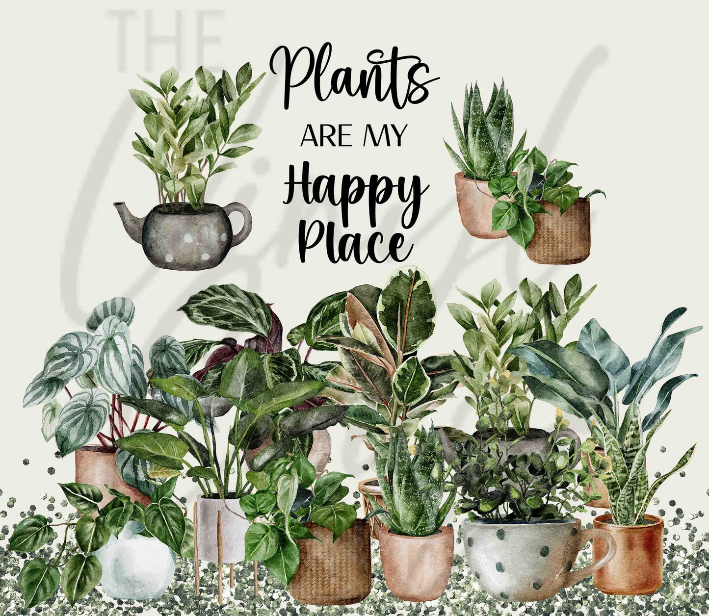 Plants Are My Happy Place - Adhesive Vinyl Wrap